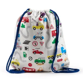 Handy Drawstring Canvas Bag - Little Motors BAG216