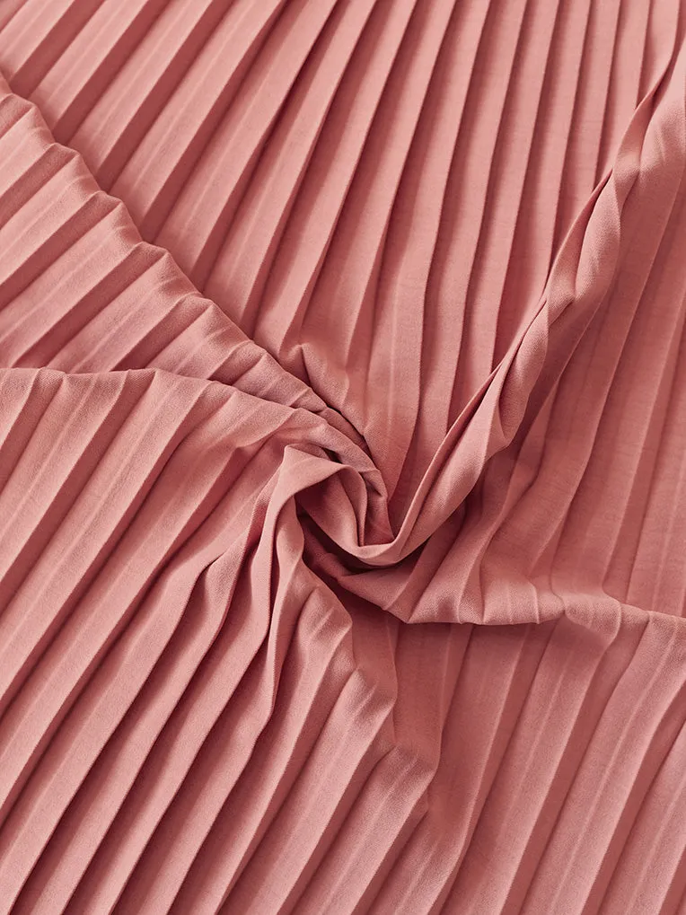 Hazel Pink Pleated Skirt