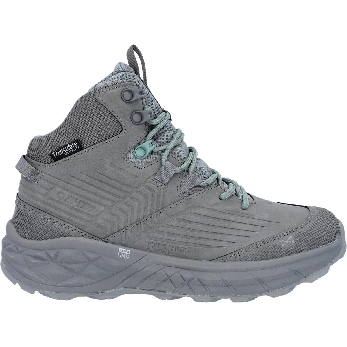 Hi-Tec Fuse Trek Mid Hiking Boots Cool Grey