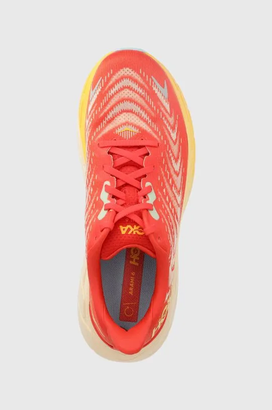 Hoka One One shoes orange color