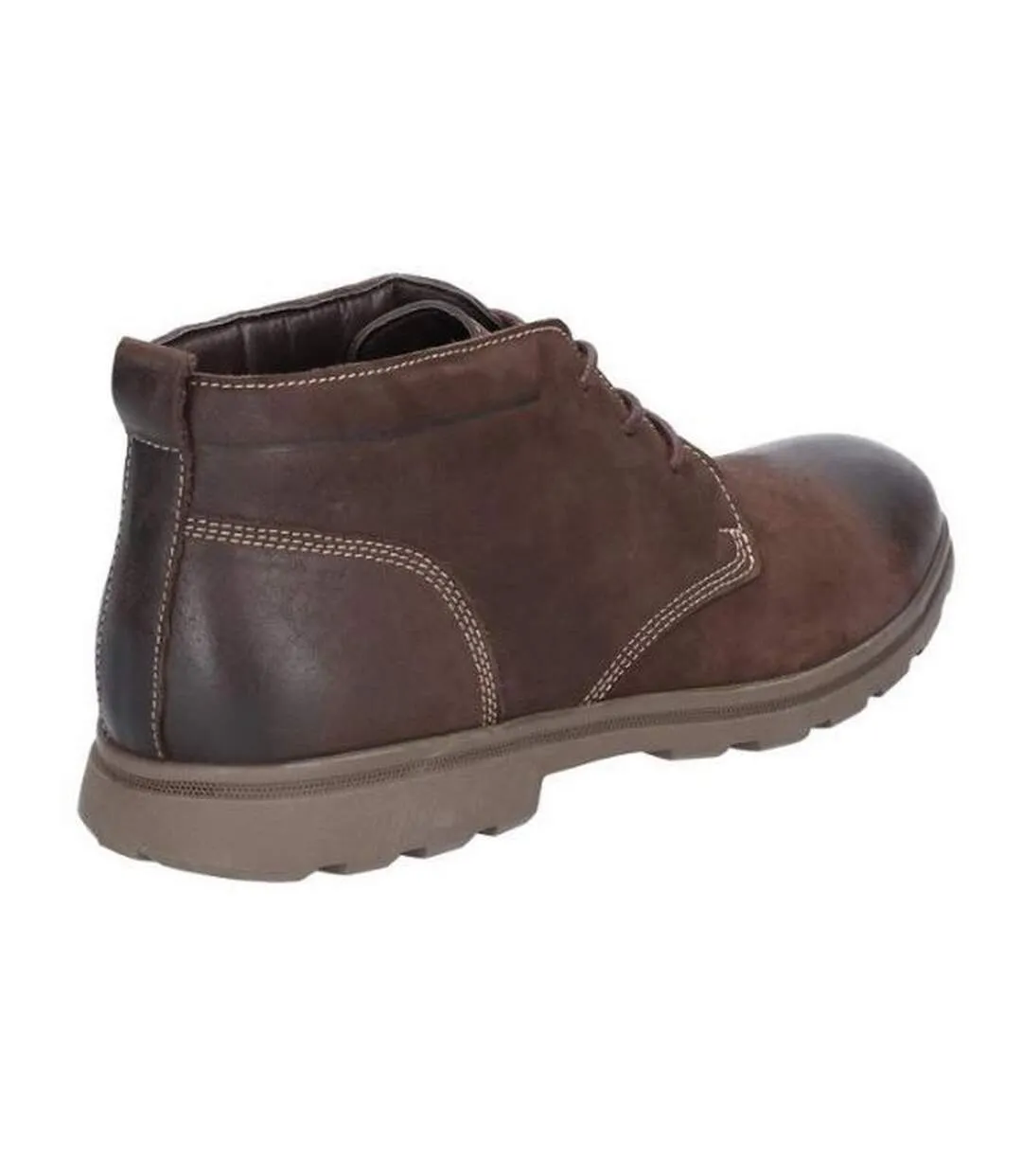 Hush Puppies Mens Tyson Chukka Nubuck Leather Boot (Brown) - UTFS6064