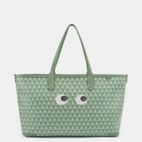 I Am A Plastic Bag Small Eyes Zipped Tote-              