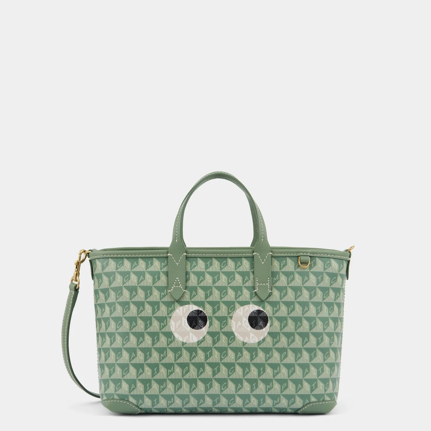 I Am A Plastic Bag XS Eyes Zipped Cross-body Tote-              