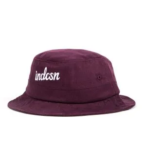 INDCSN - Maroon Distressed Bucket Hat