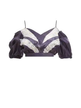 Isabel Marant Color-Block Off-The-Shoulder Top