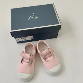 Jacadi Pink T-Bar Canvas Shoes: Size 23 (Brand New)