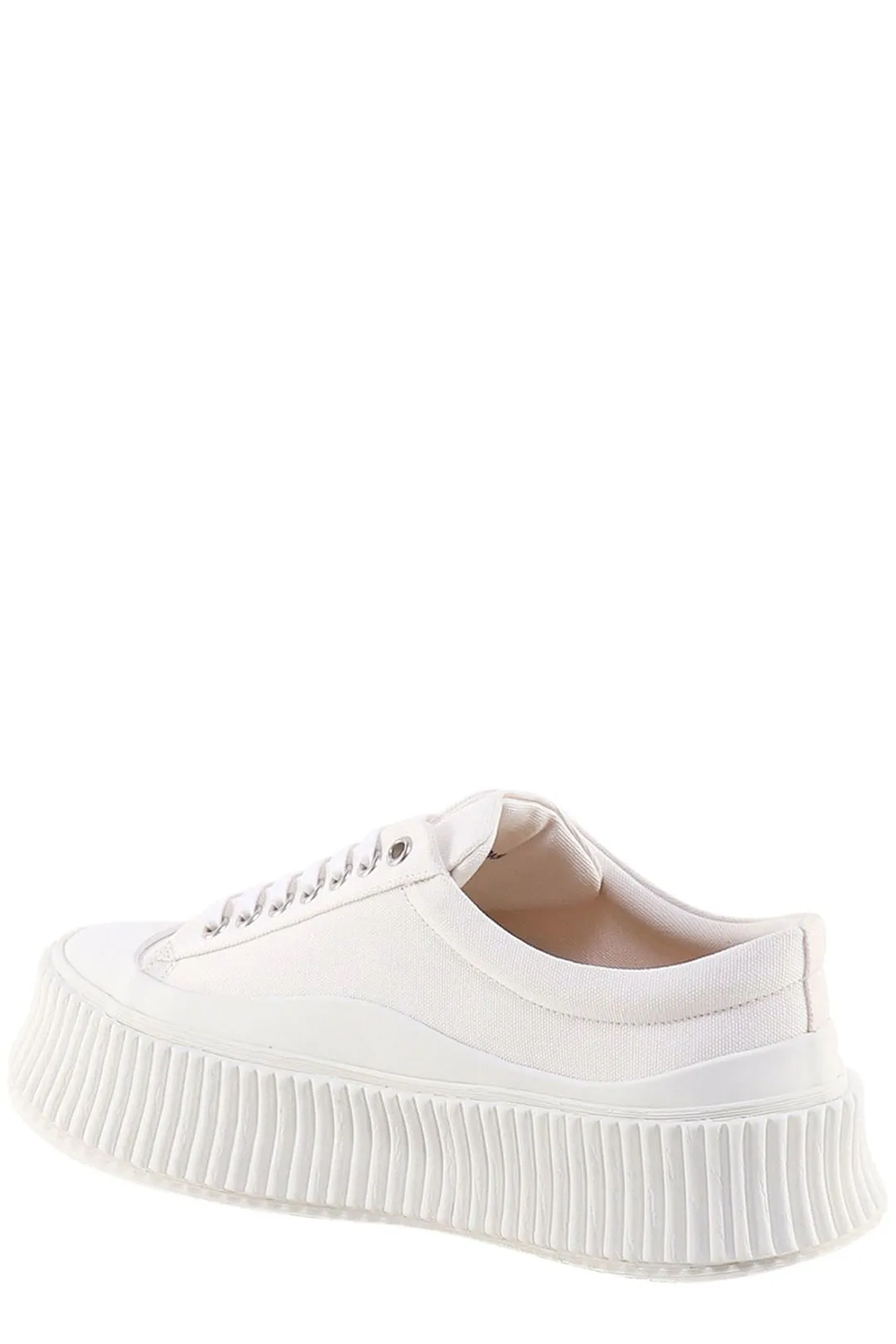 Jil Sander Chunck Ribbed Sole Lace-Up Sneakers