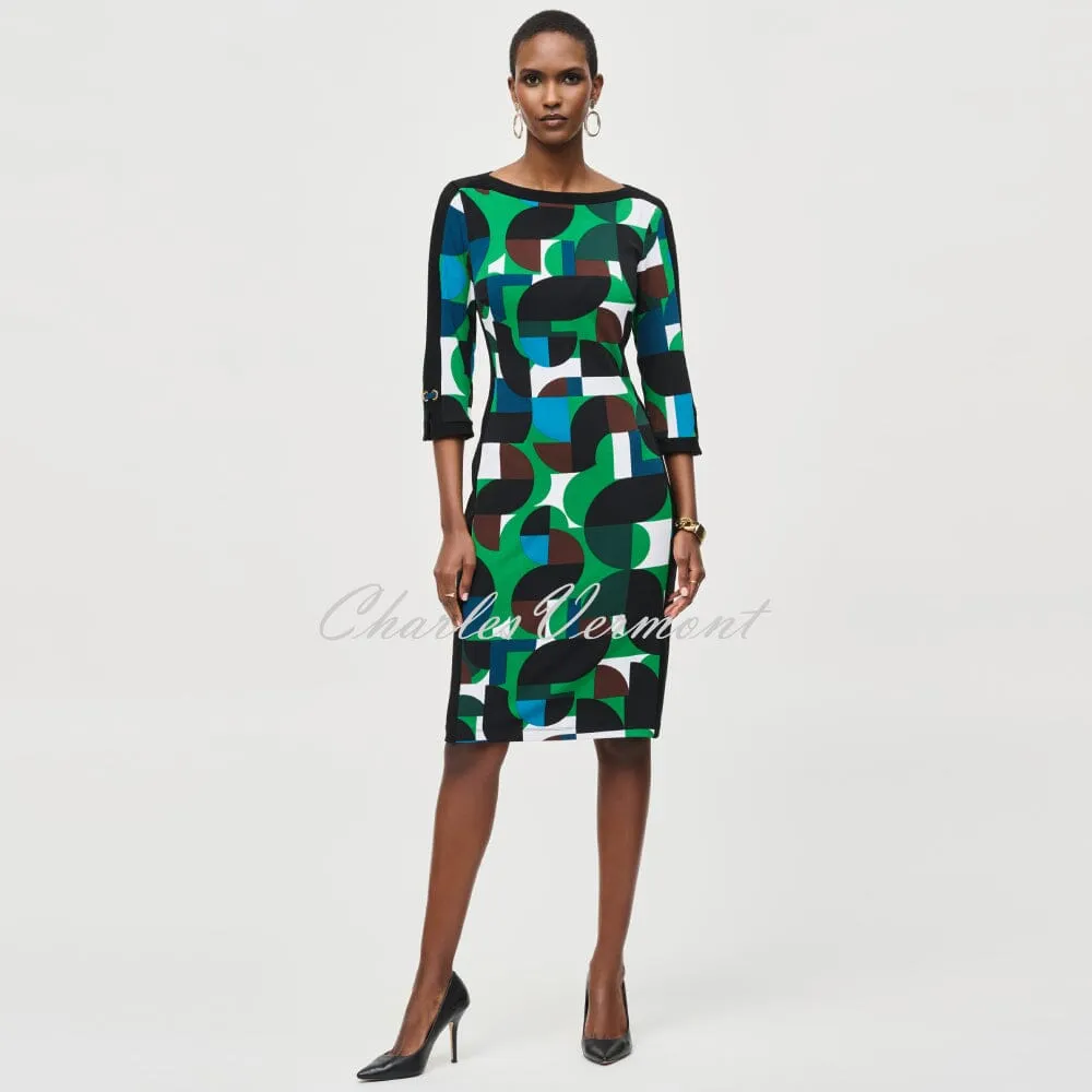 Joseph Ribkoff Geometric Print Dress - Style 243324