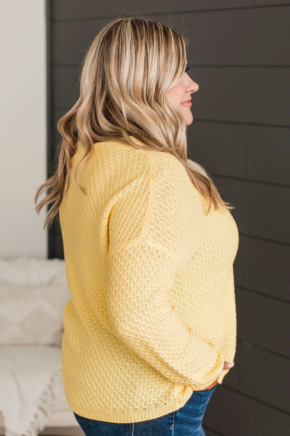 Keep It Colorful Knit Sweater- Yellow