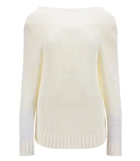 Khaite Deep Back Neck Knitted Sweater