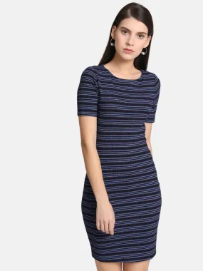 Knitted Stripe Bodycon Dress