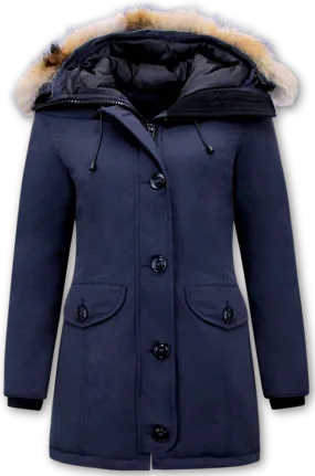 Ladies Hooded Winter Coats with Fur | NEW |