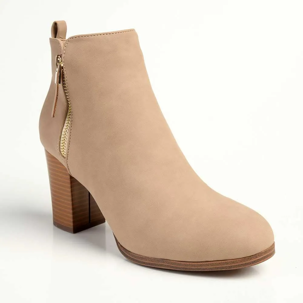 Madison Fern Ankle Boot - Taupe