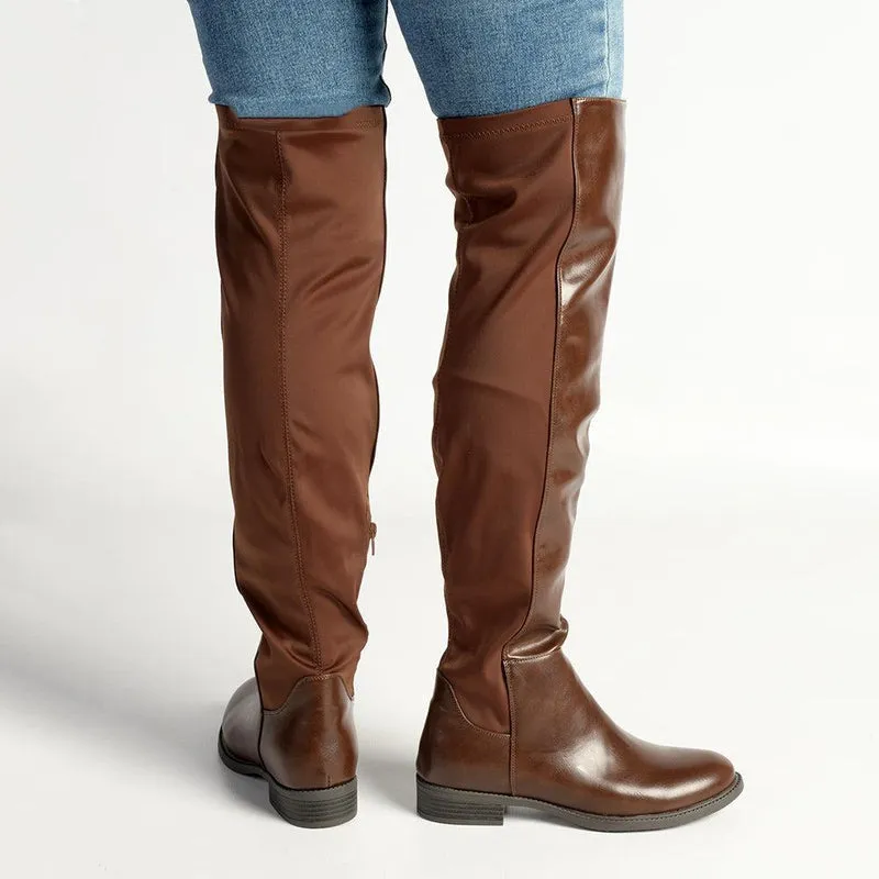 Madison Vella Long Boot - Chocolate