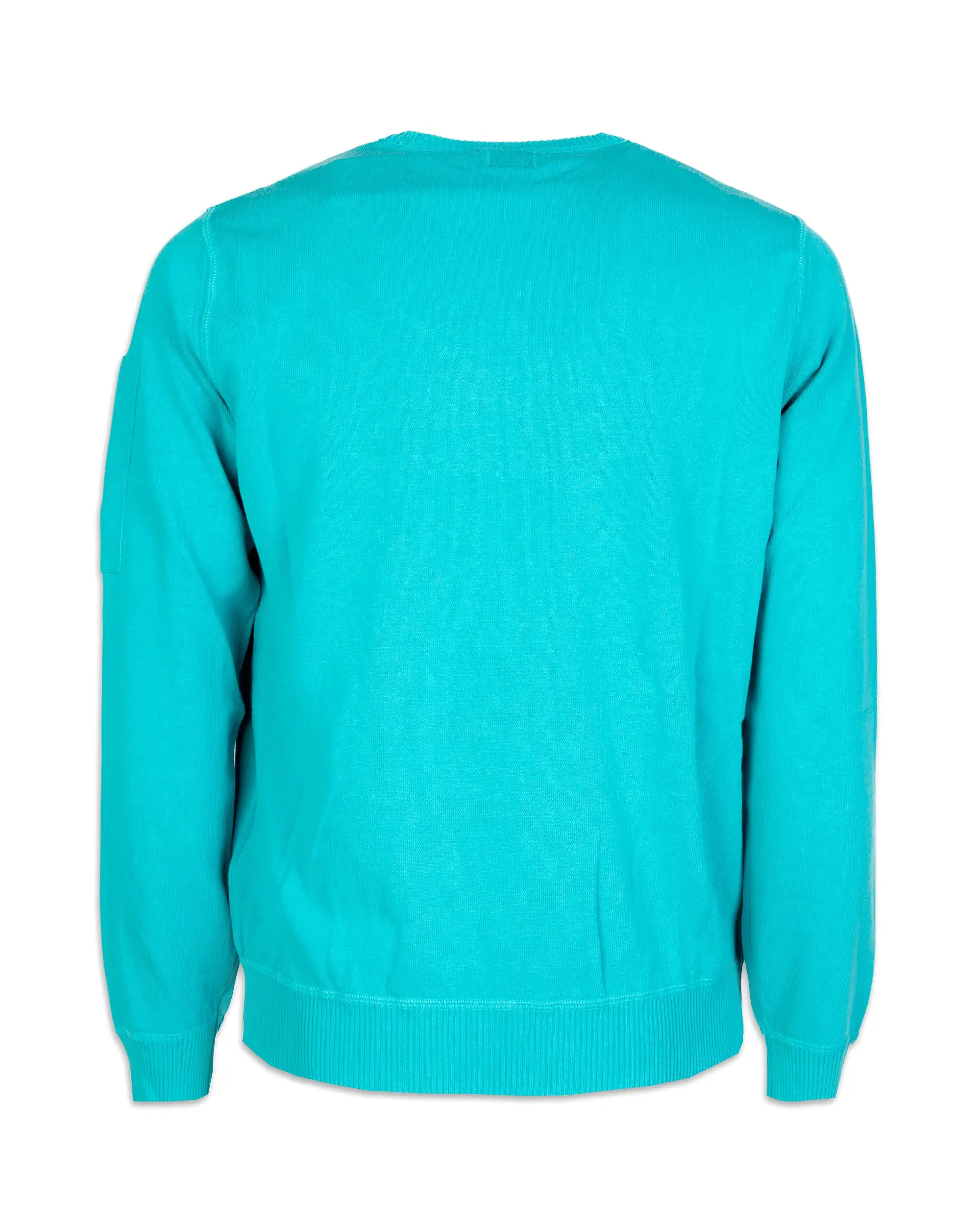 Maglione CP Company Cotton Crepe Crew Neck Knit Tile Blue