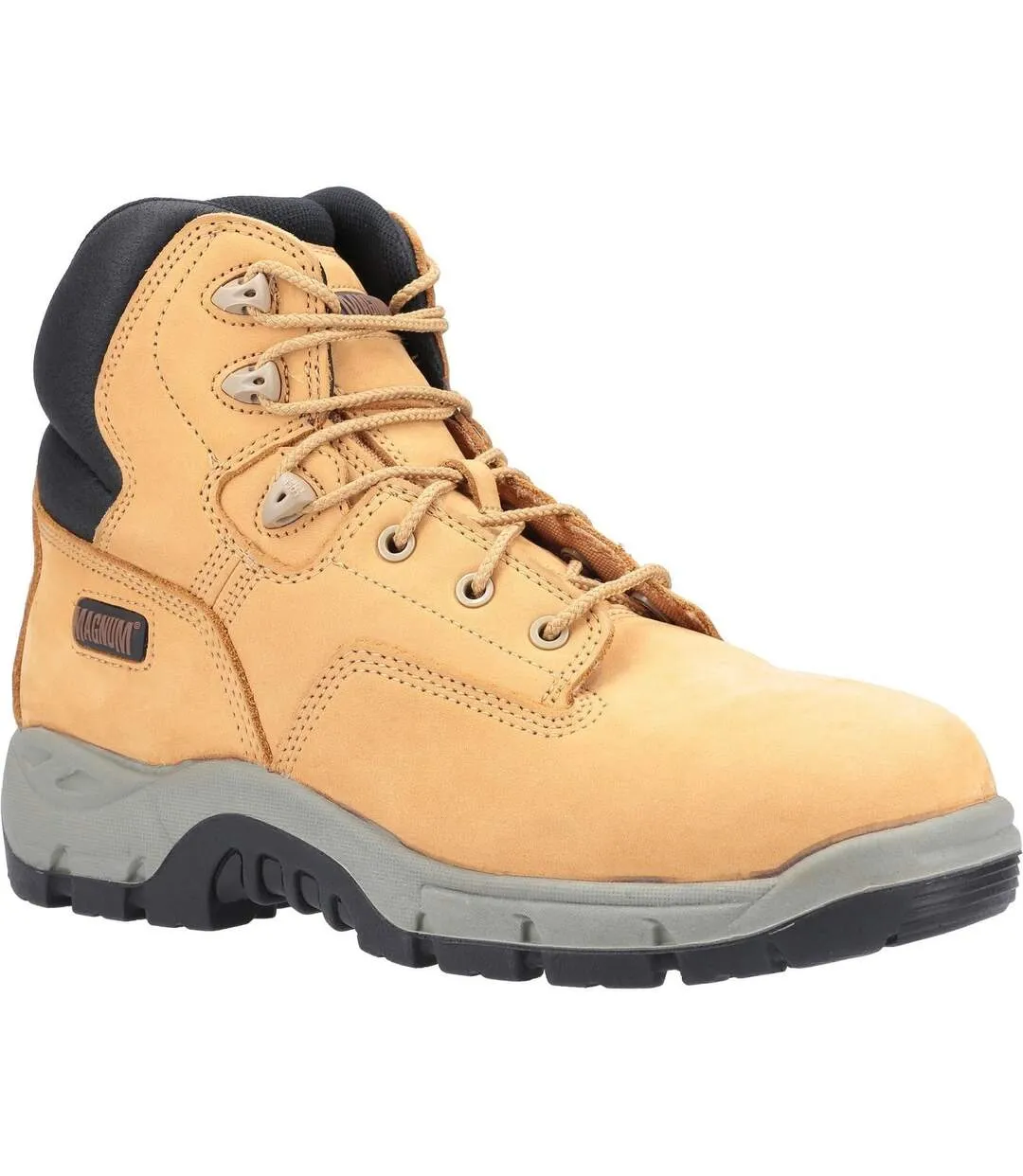 Magnum Mens Precision Sitemaster Composite Toe Nubuck Leather Safety Boot (Honey) - UTFS6990