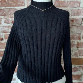 Make Me Believe Knit Sweater Black