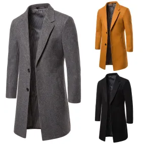 MBluxy winter men warm casual long Men's Jackets & Coats