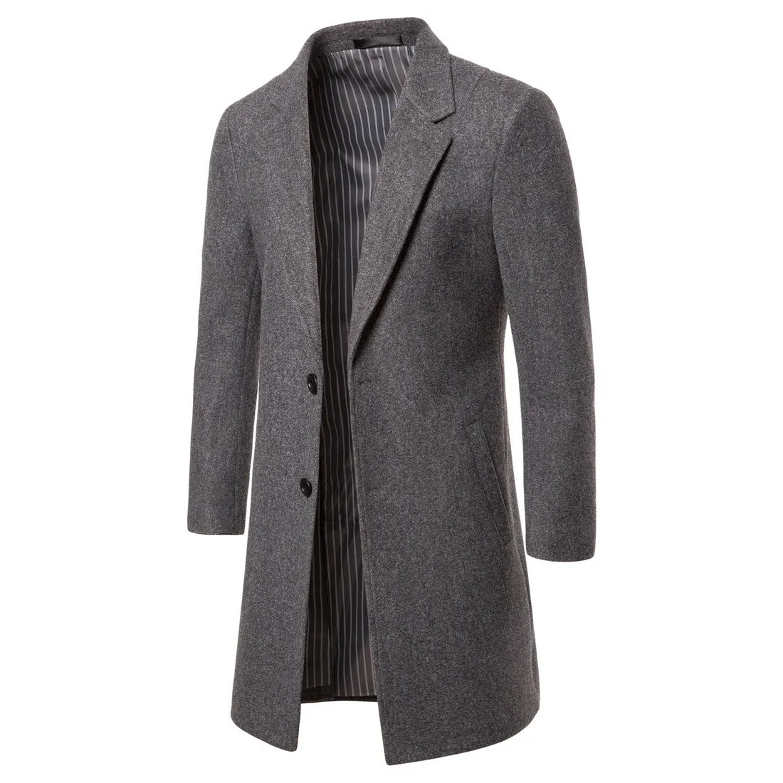 MBluxy winter men warm casual long Men's Jackets & Coats