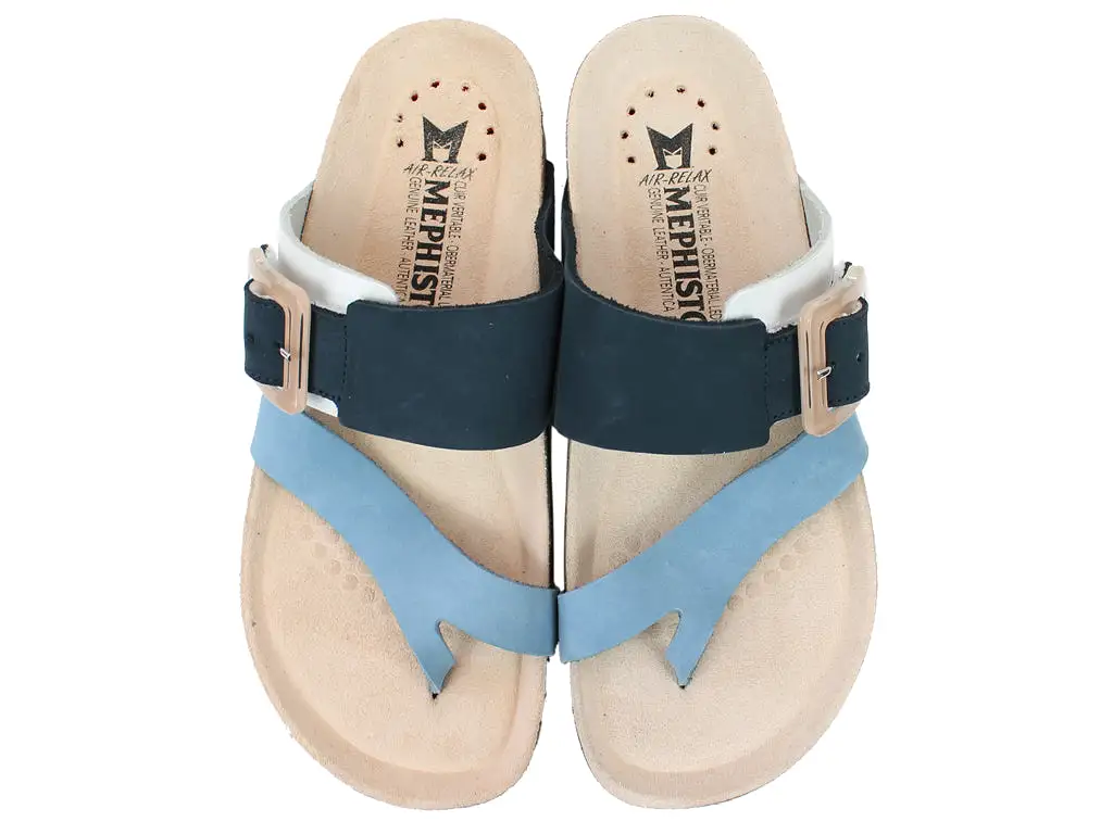 Mephisto Sandals Madeline Sea Blue