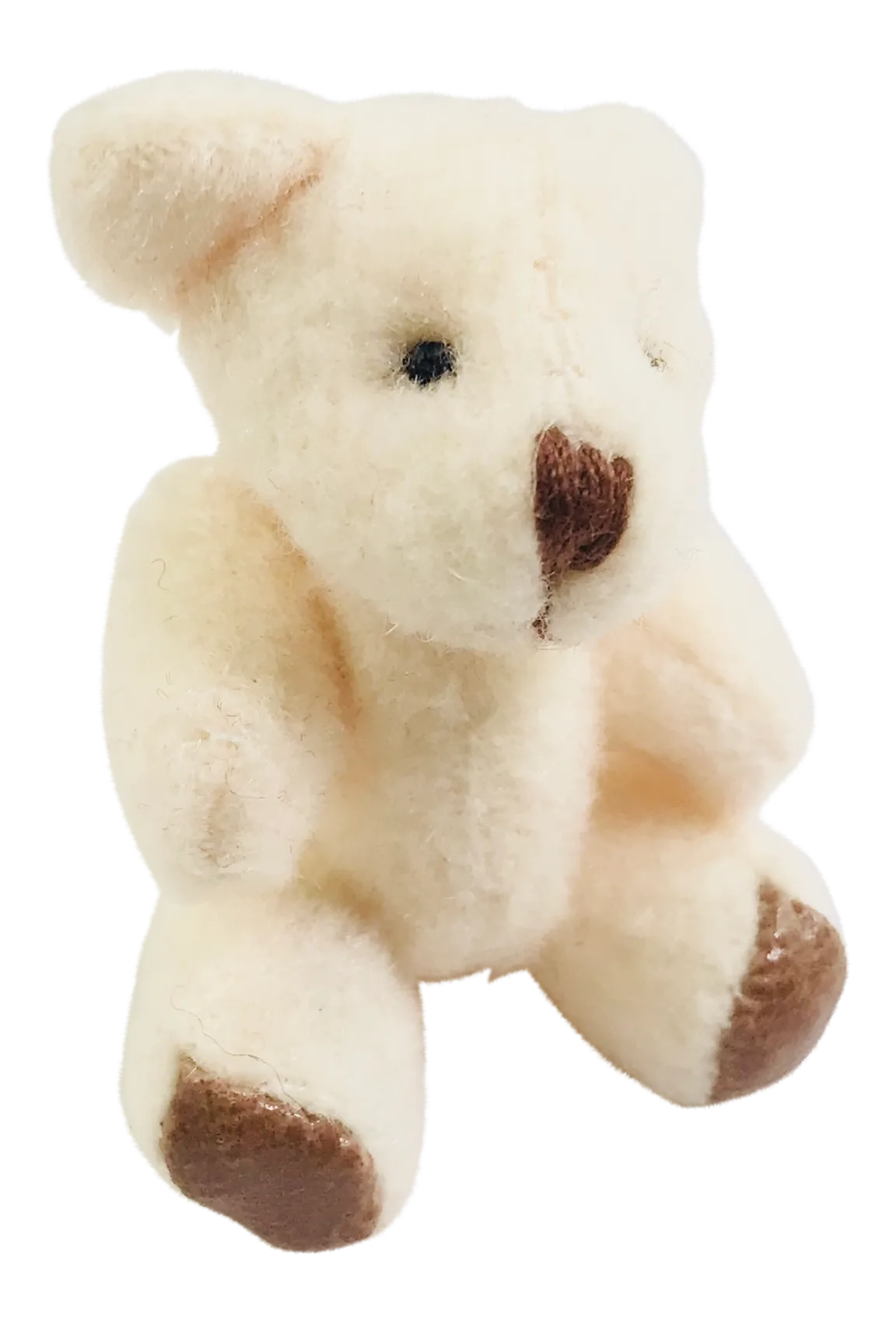 MINI JOINTED TEDDY BEAR 3,5 cm. offwhite