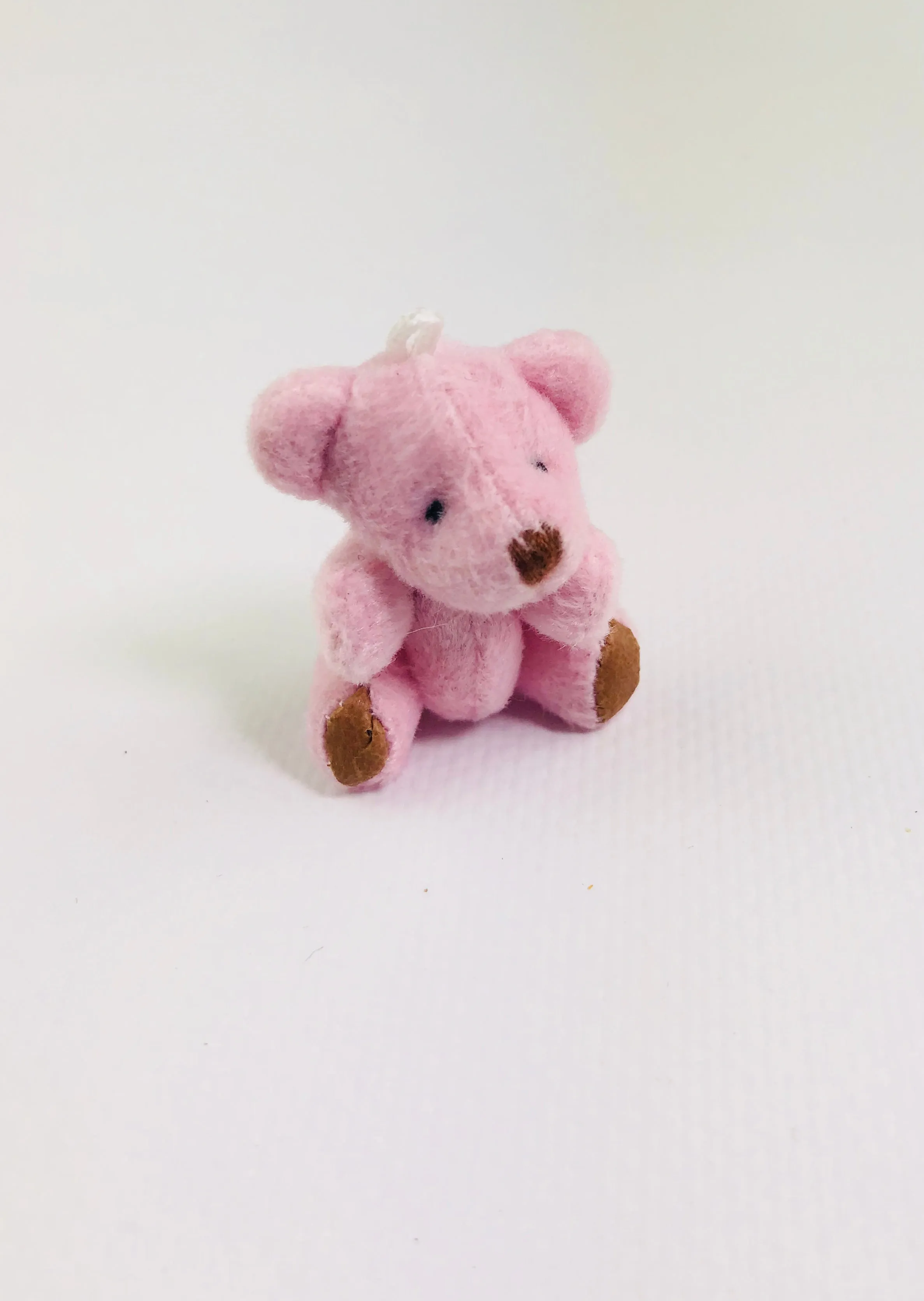 MINI JOINTED TEDDY BEAR 3,5cm. pink