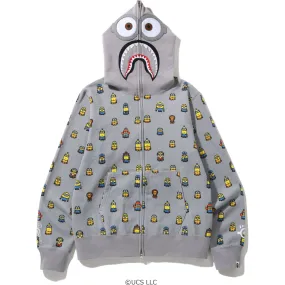 MINIONS SHARK FULL ZIP HOODIE MENS