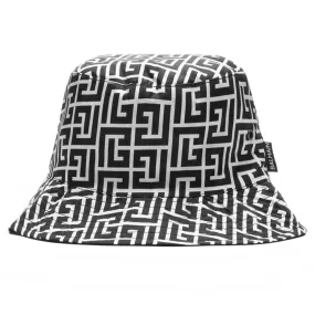 Monogram Nylon Bucket Hat - Ivory/Black