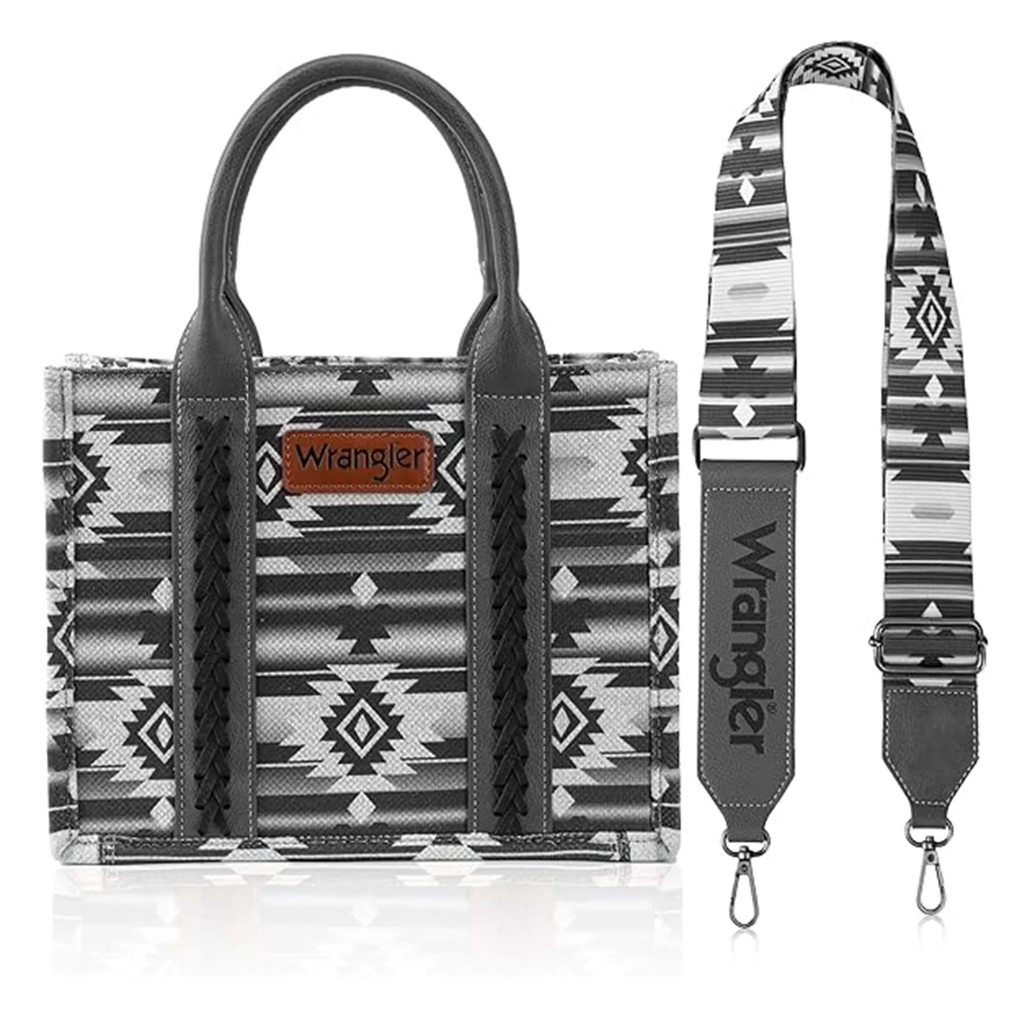 Montana West Black Aztec Crossbody Tote