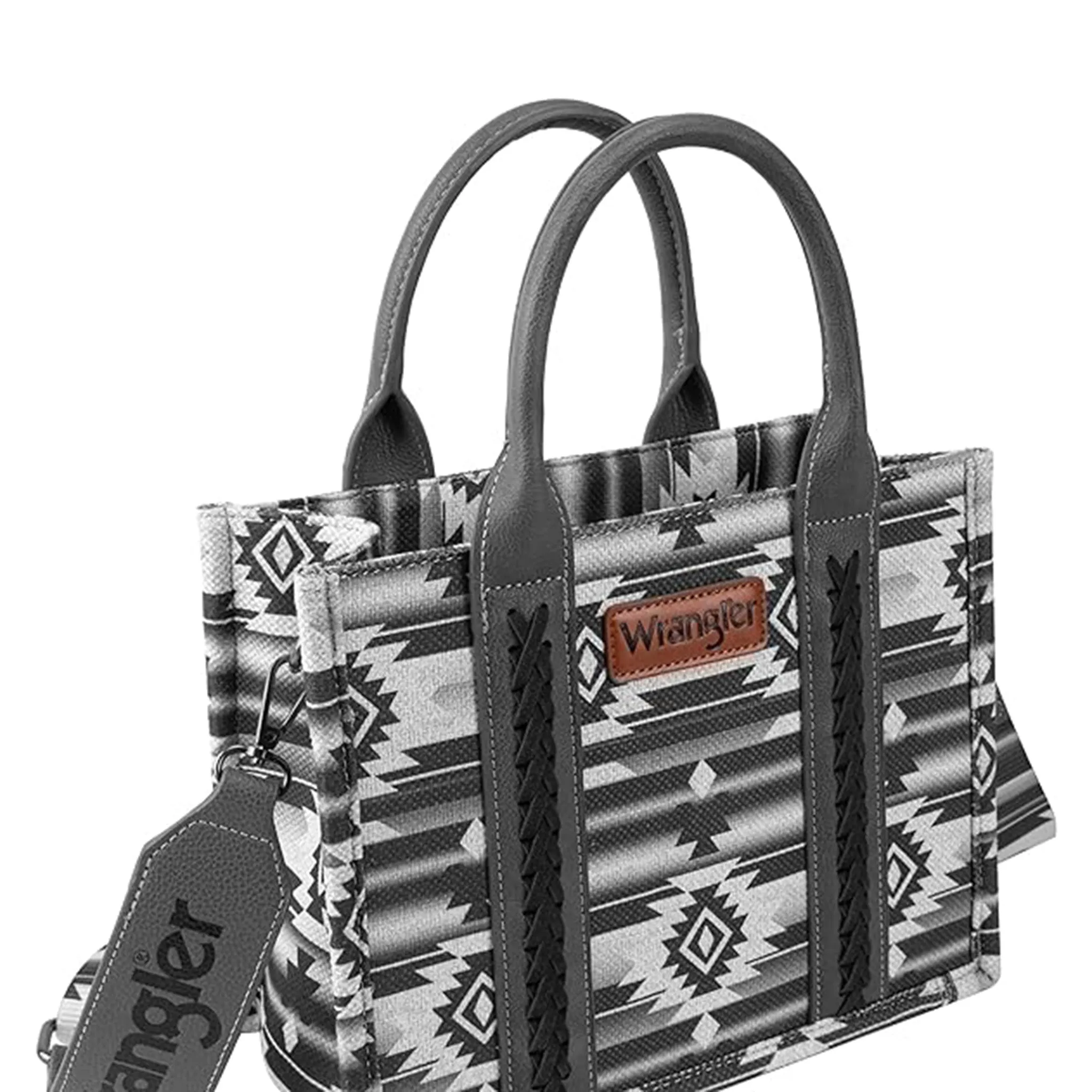 Montana West Black Aztec Crossbody Tote