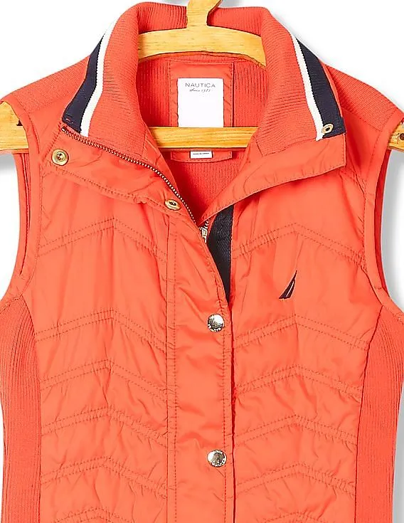 Nautica Zip Up Quilted Gilet Jacket