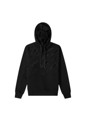 Neil Barrett Degrade Thunderbolt Black Hoodie