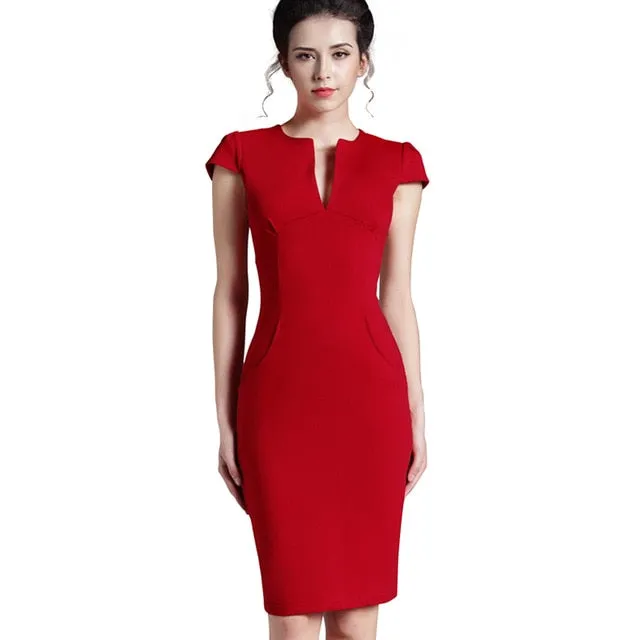 Nice-forever Office Women dress