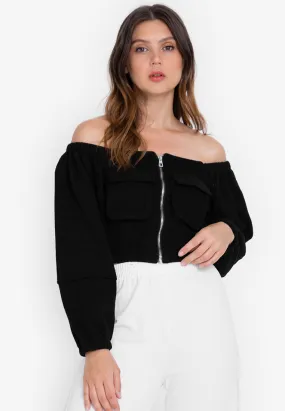 NIKITA Off Shoulder Crop Top