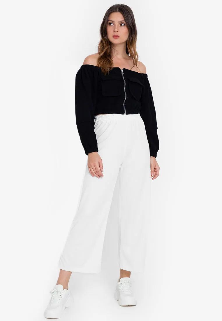 NIKITA Off Shoulder Crop Top