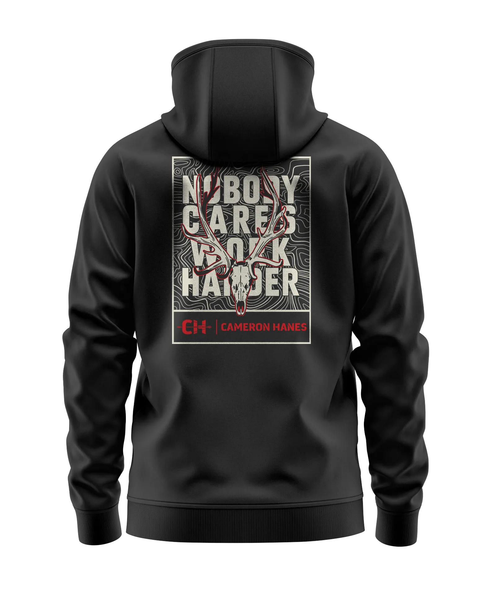 Nobody Cares Work Harder Stag Hoodie