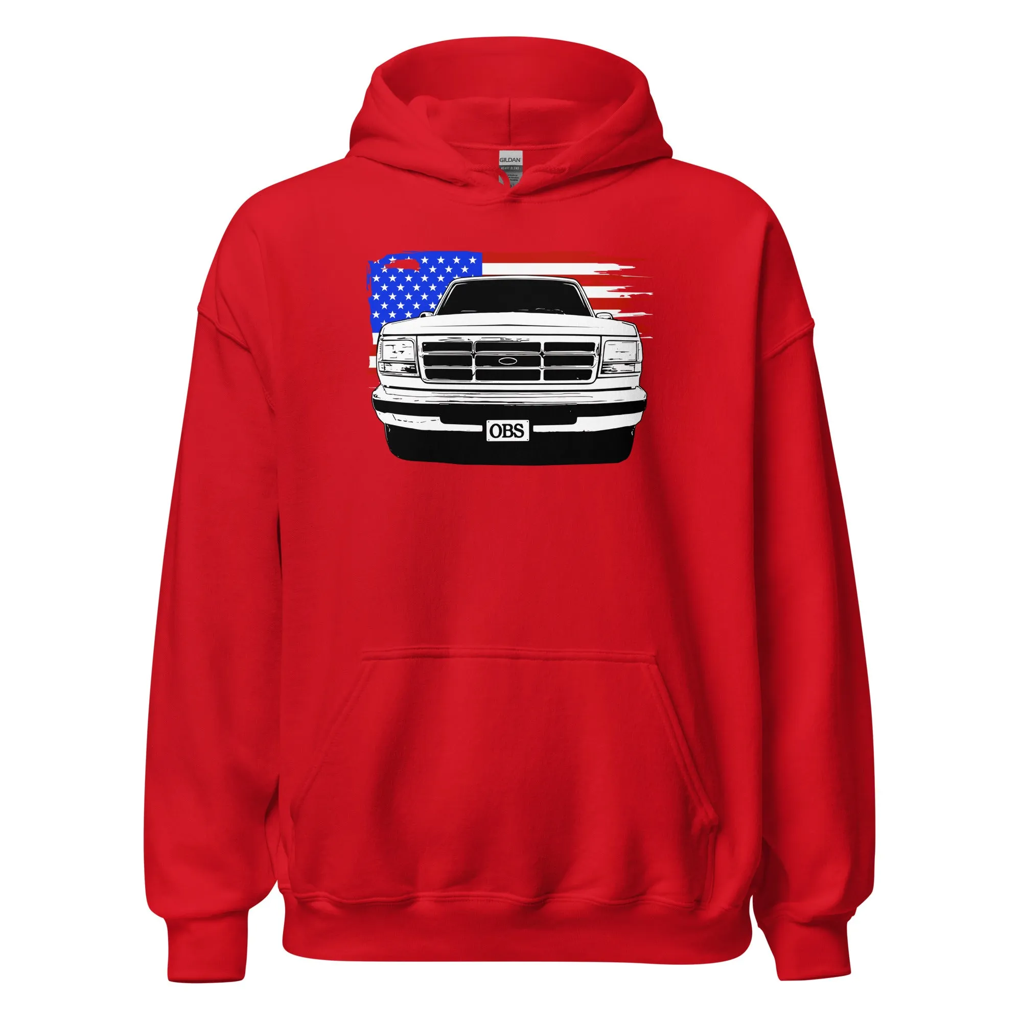 OBS Truck Hoodie American Flag Sweatshirt