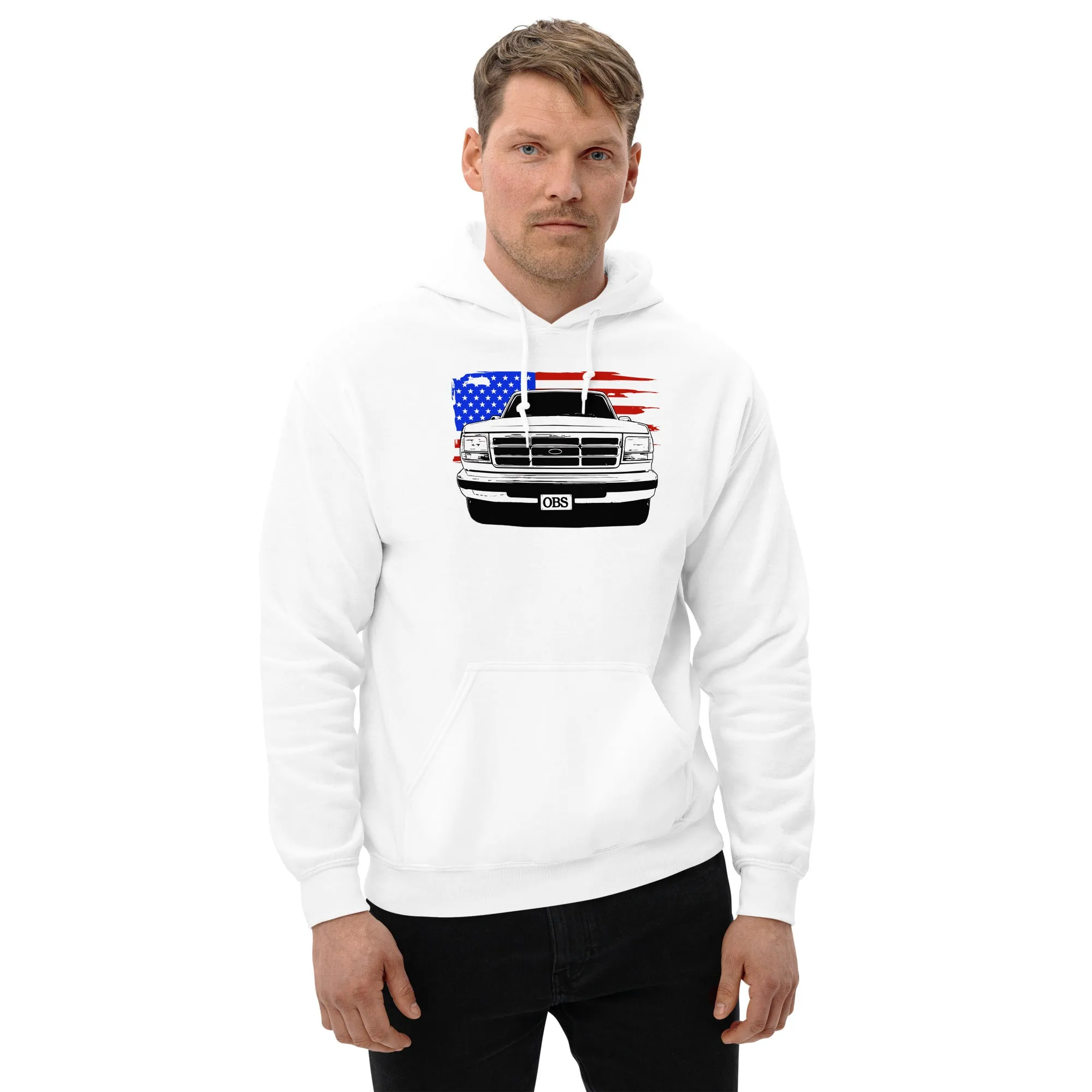 OBS Truck Hoodie American Flag Sweatshirt