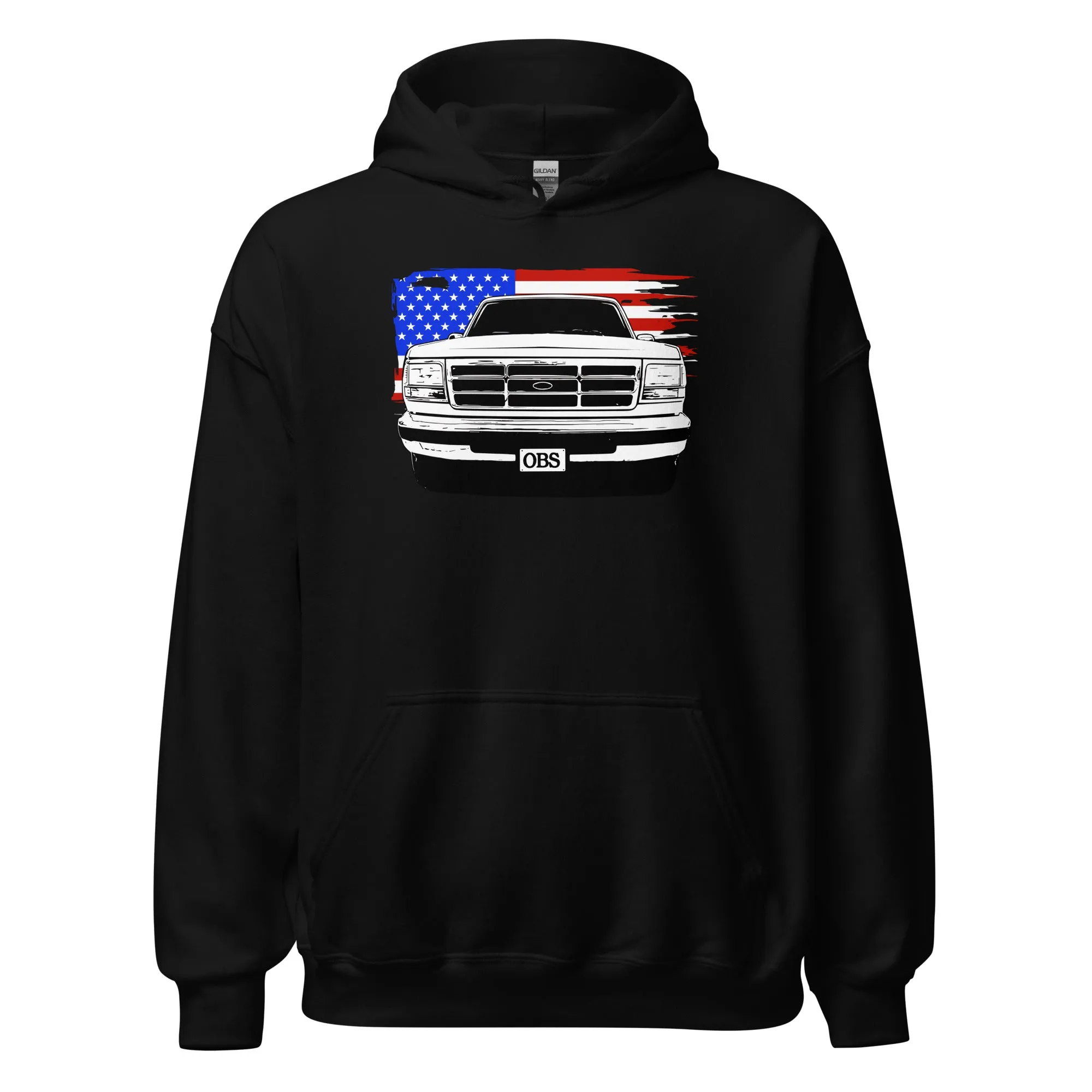 OBS Truck Hoodie American Flag Sweatshirt