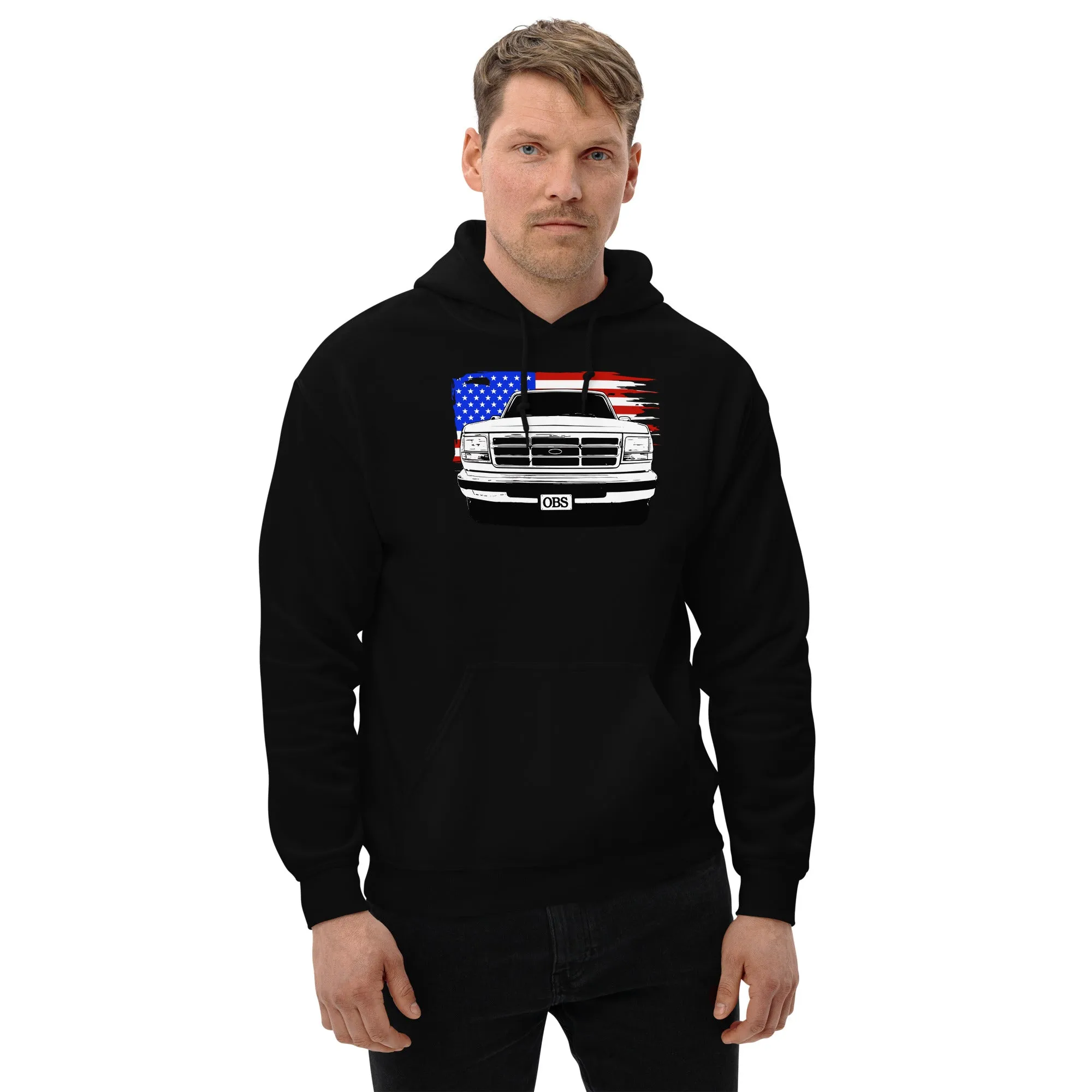 OBS Truck Hoodie American Flag Sweatshirt