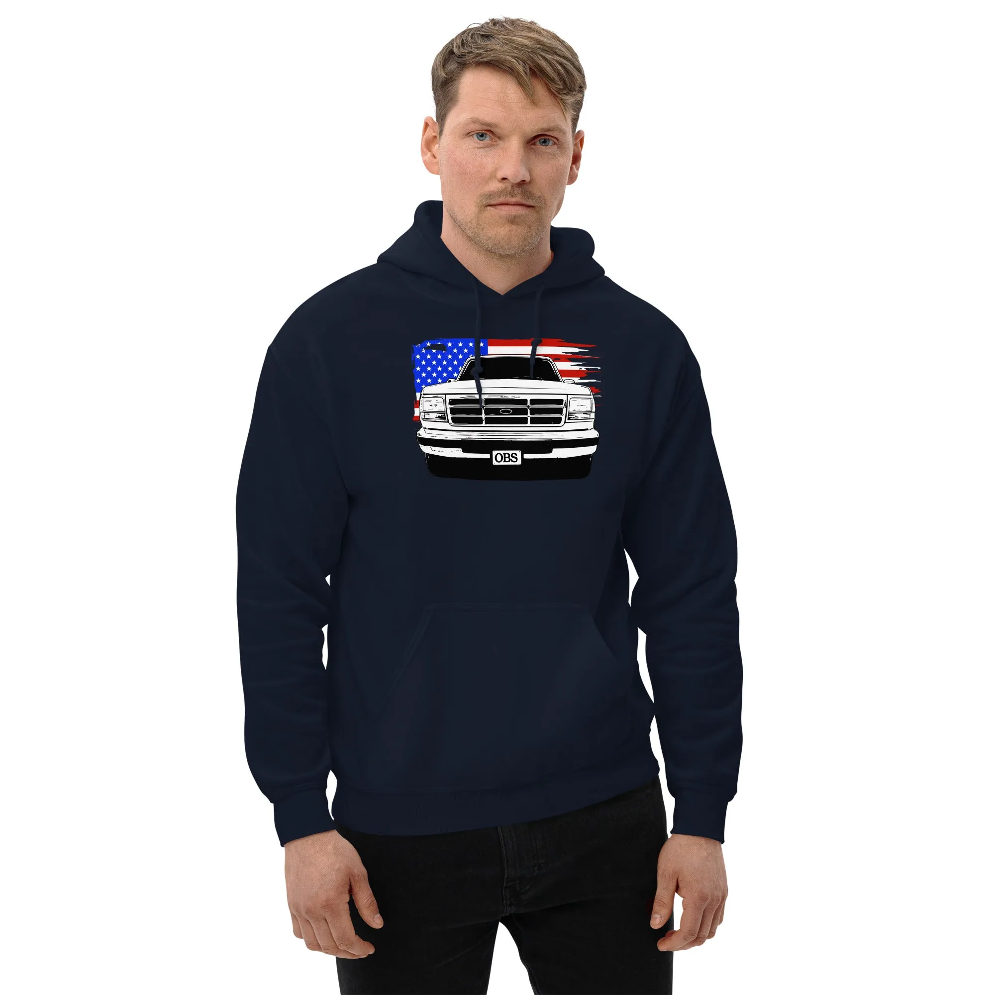 OBS Truck Hoodie American Flag Sweatshirt