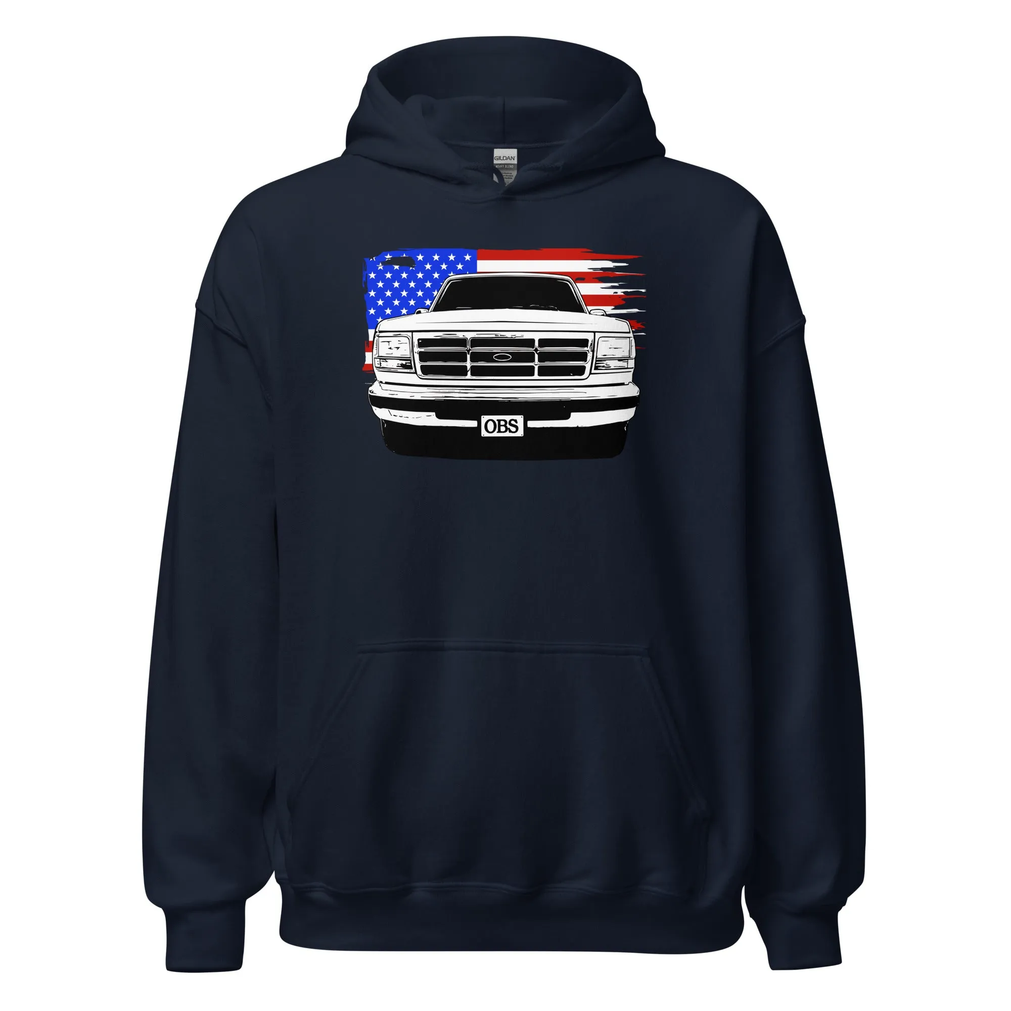 OBS Truck Hoodie American Flag Sweatshirt