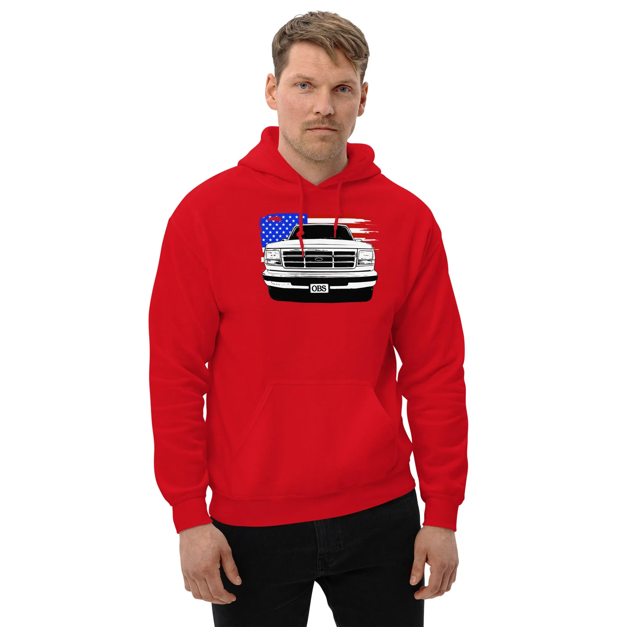 OBS Truck Hoodie American Flag Sweatshirt