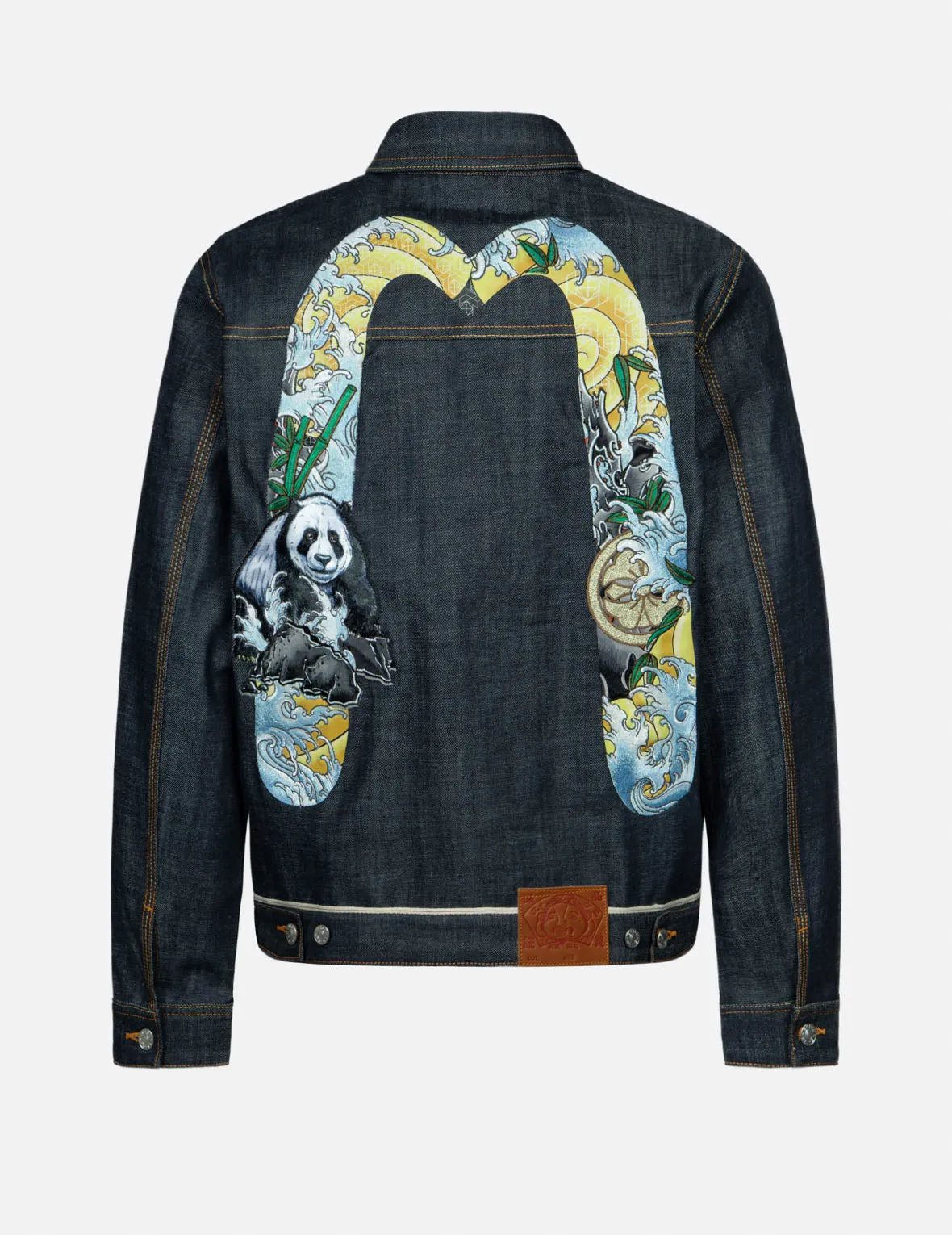 Panda Daicock Embroidery Regular Fit Denim Jacket