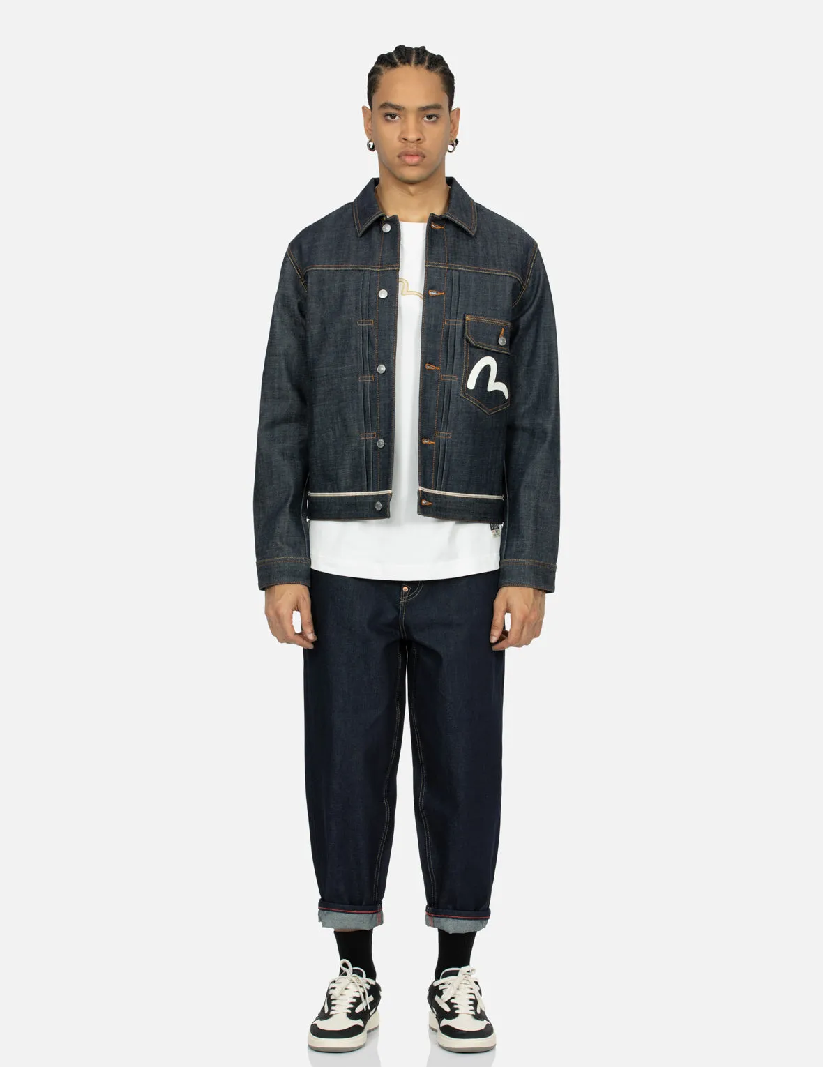 Panda Daicock Embroidery Regular Fit Denim Jacket