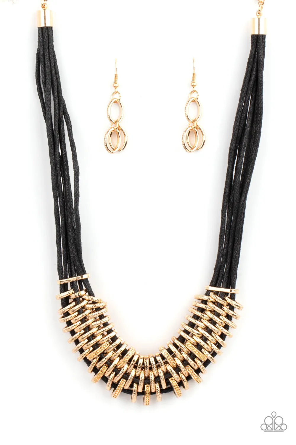 Paparazzi Lock, Stock, and SPARKLE - Gold Necklace