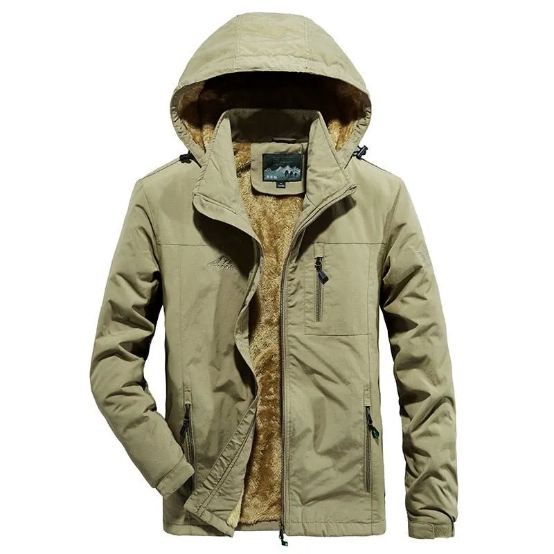 Parka d'hiver et imperméable décontractée en polaire pour homme 700g TELLHIGH - Bomber outdoor