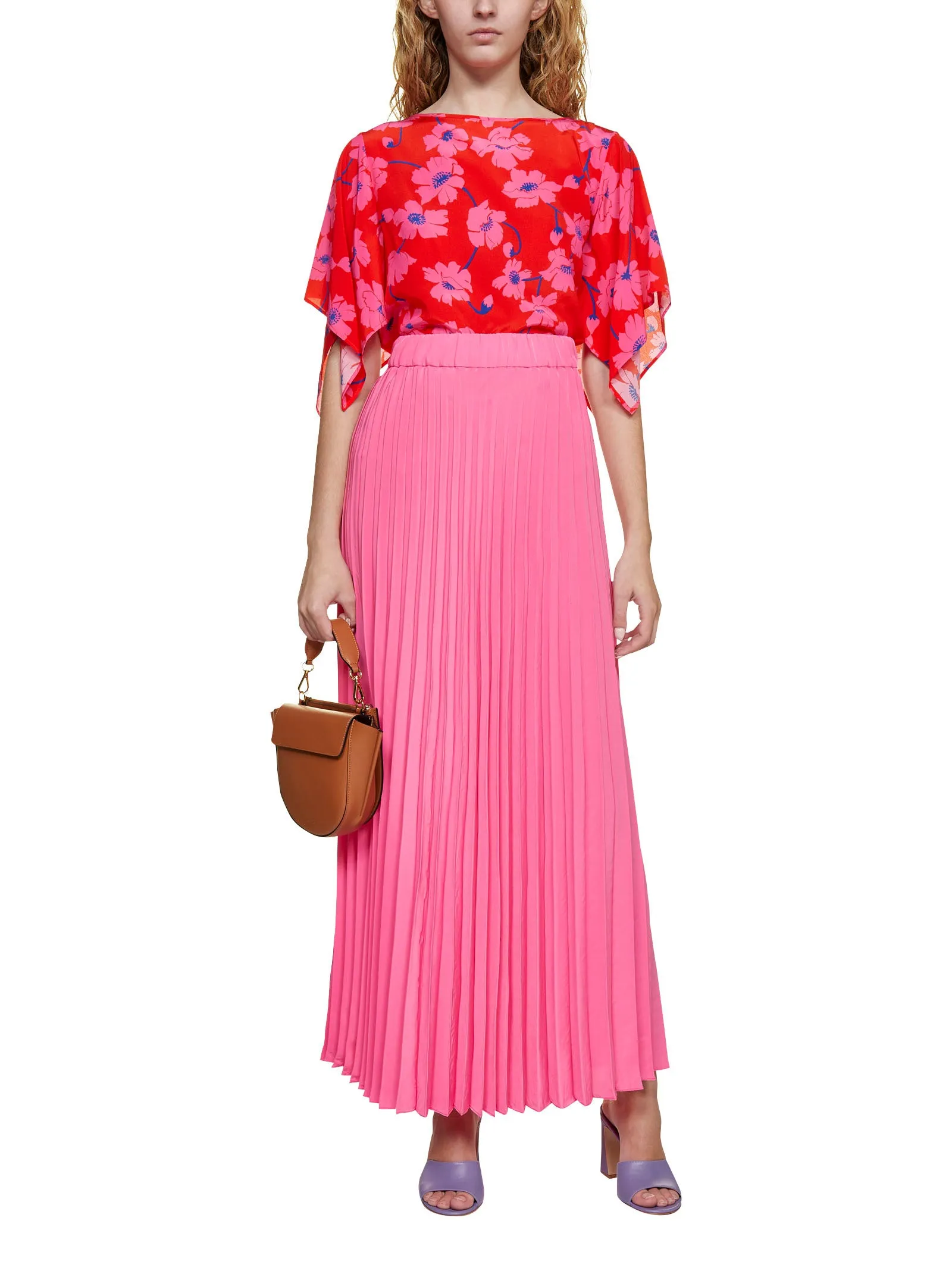 P.A.R.O.S.H. Pleated Maxi Skirt