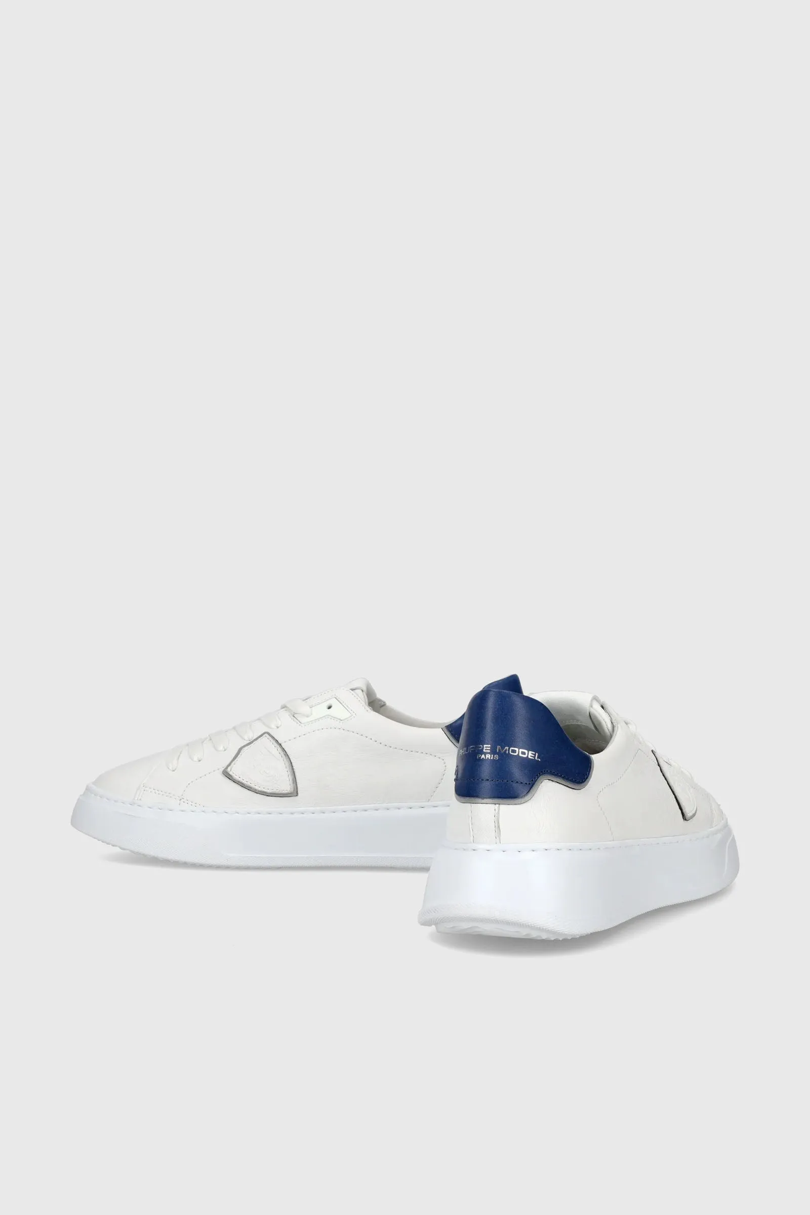 Philippe Model Sneaker Temple West Pelle Bianco/Blu