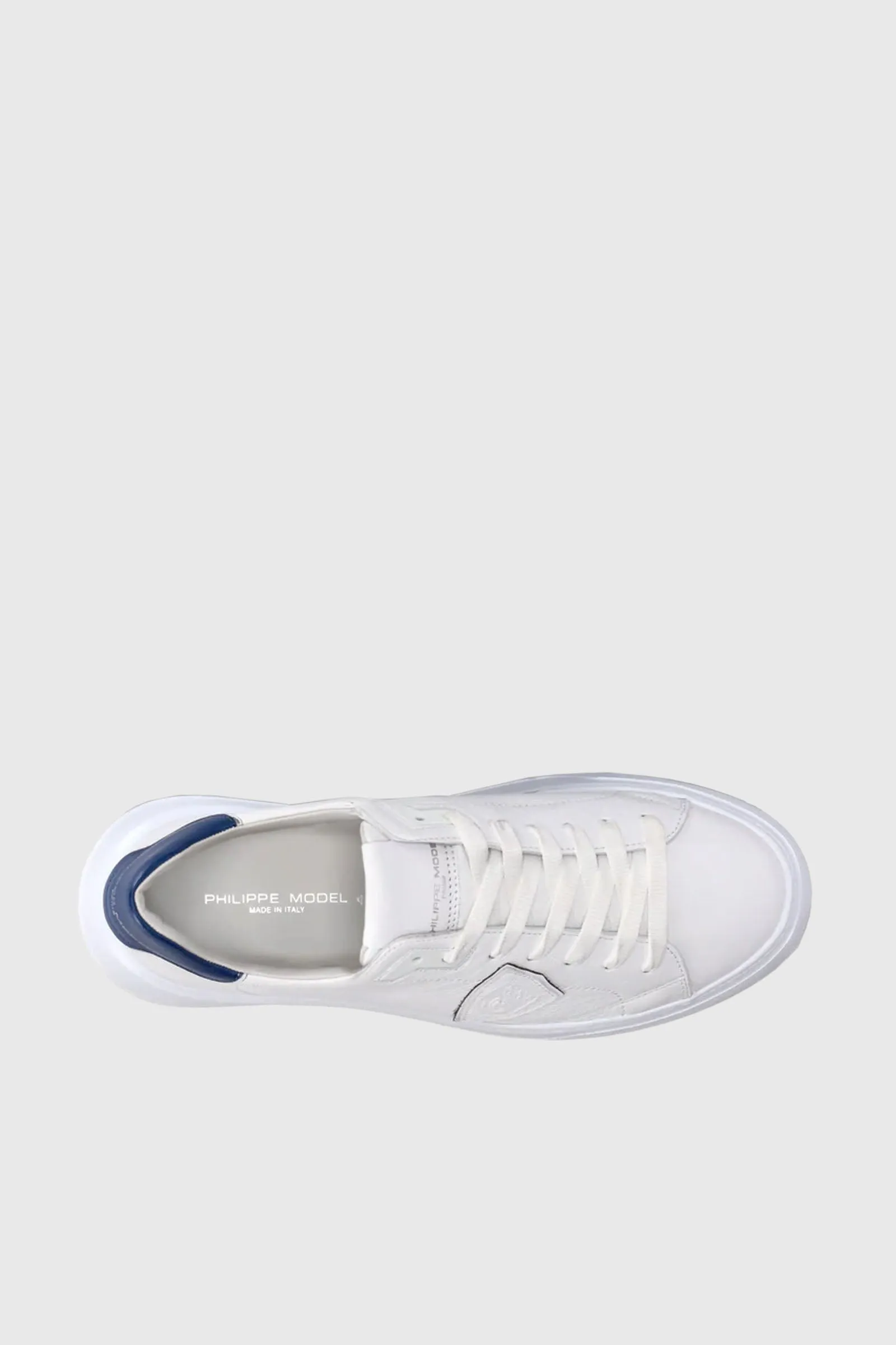 Philippe Model Sneaker Temple West Pelle Bianco/Blu